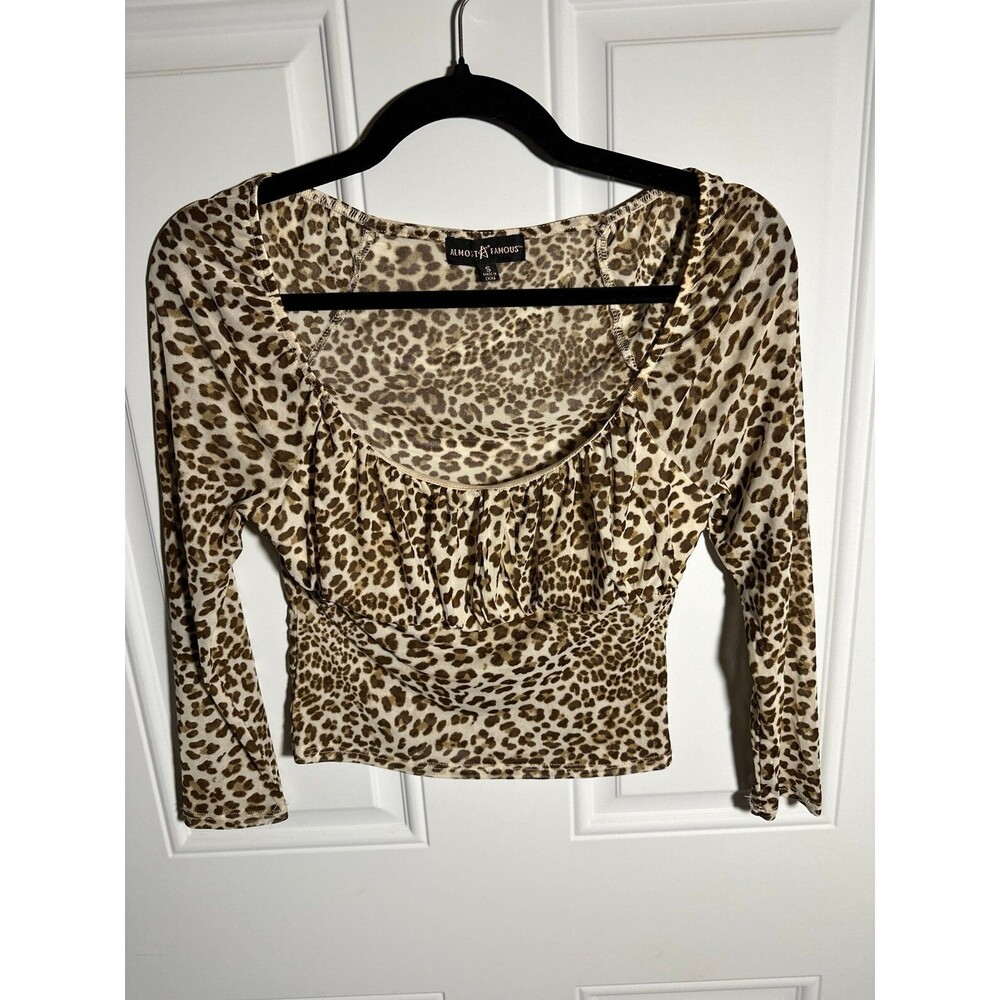 Almost Famous Leopard Crop Top